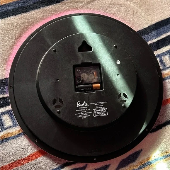 Barbie Glam Pink Wall Clock - Picture 2 of 2